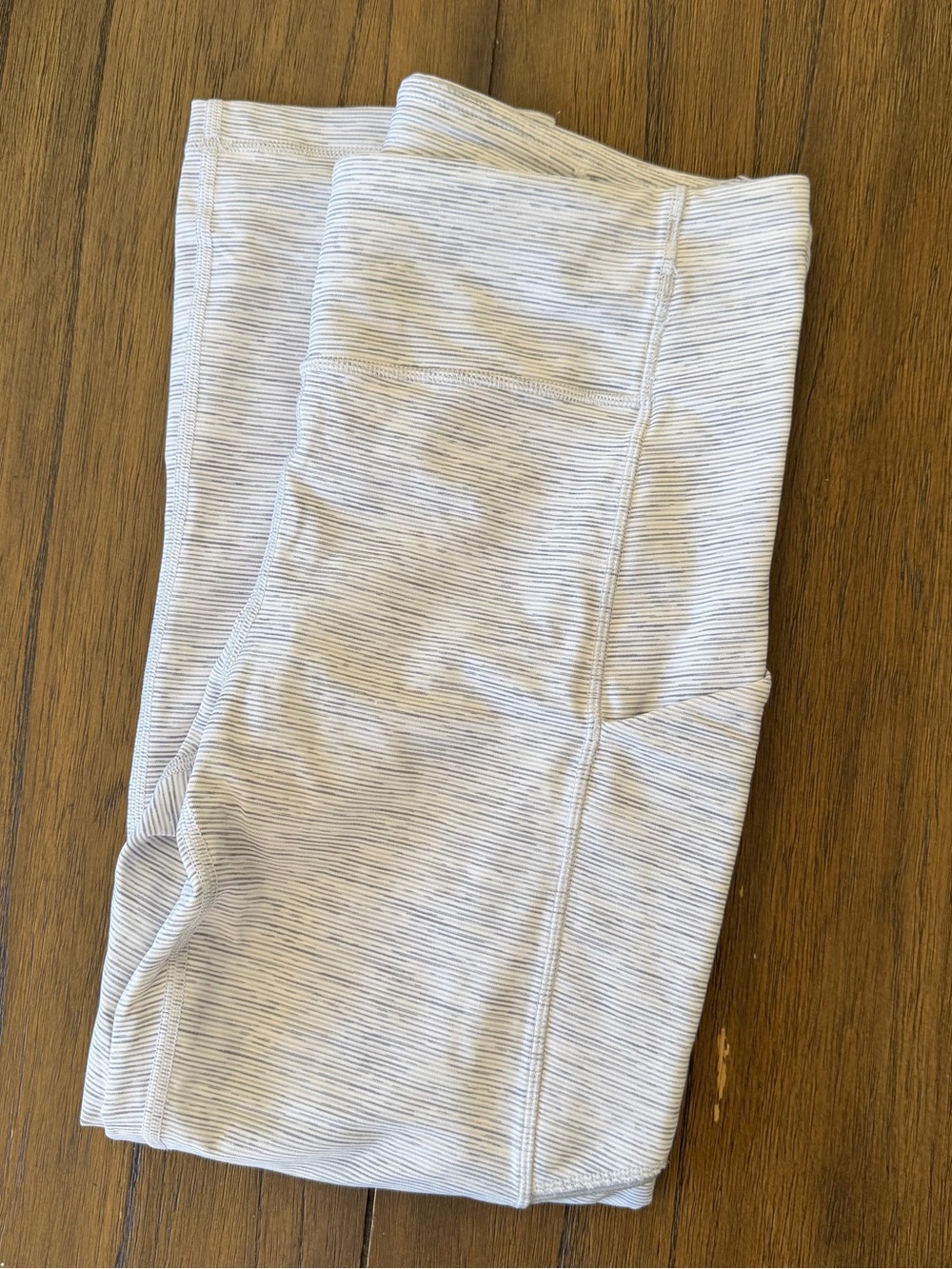 Lululemon capri leggings light grey stripe